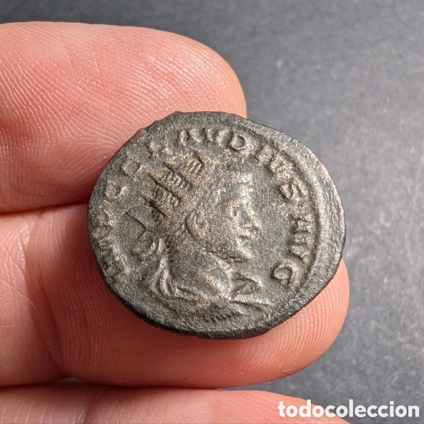 Monedas Imperio romano: Antoniniano Claudio II 268-269 d.C. Reverso Serapis &rdquo;Escaso&rdquo;