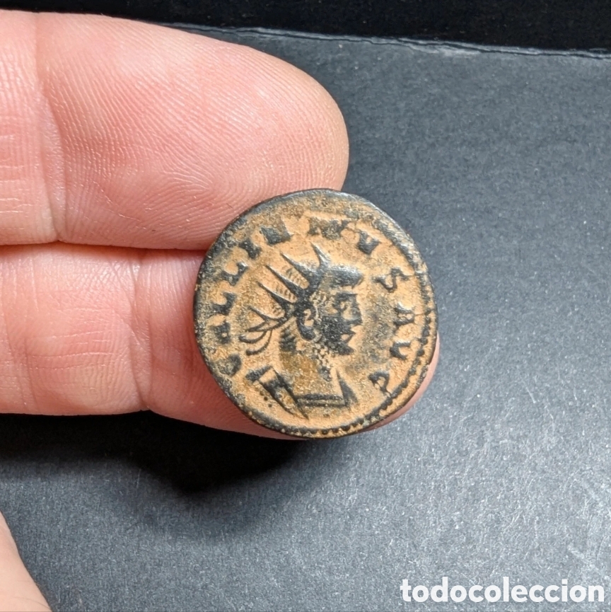 Monedas Imperio romano: Antoniniano Galieno 264 d.C. Antioqu&iacute;a &rdquo;Fides AVG&rdquo;