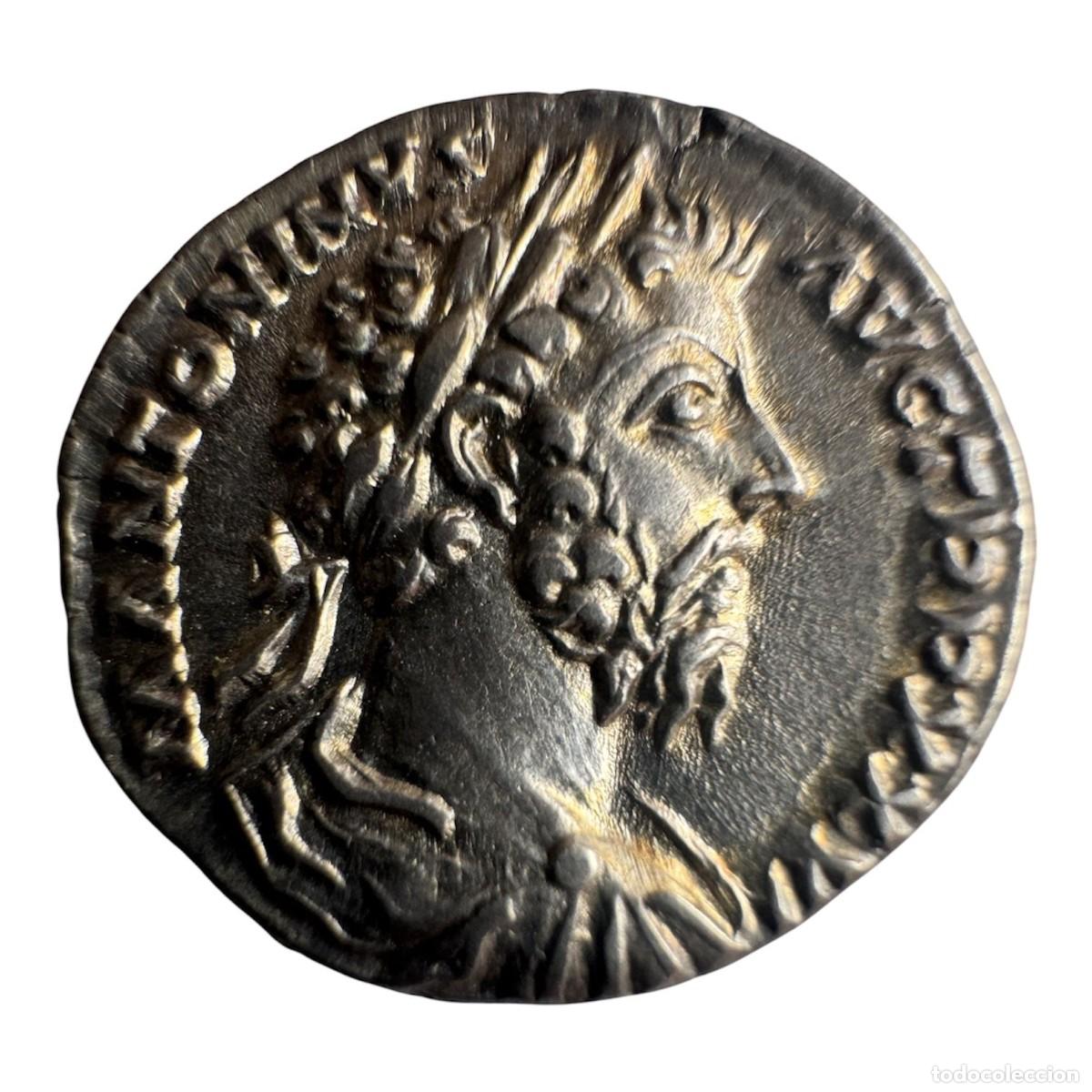 Monedas Imperio romano: Marco Aurelio. Denario 3,4 gr Rev/ IMP VI COS IIi
