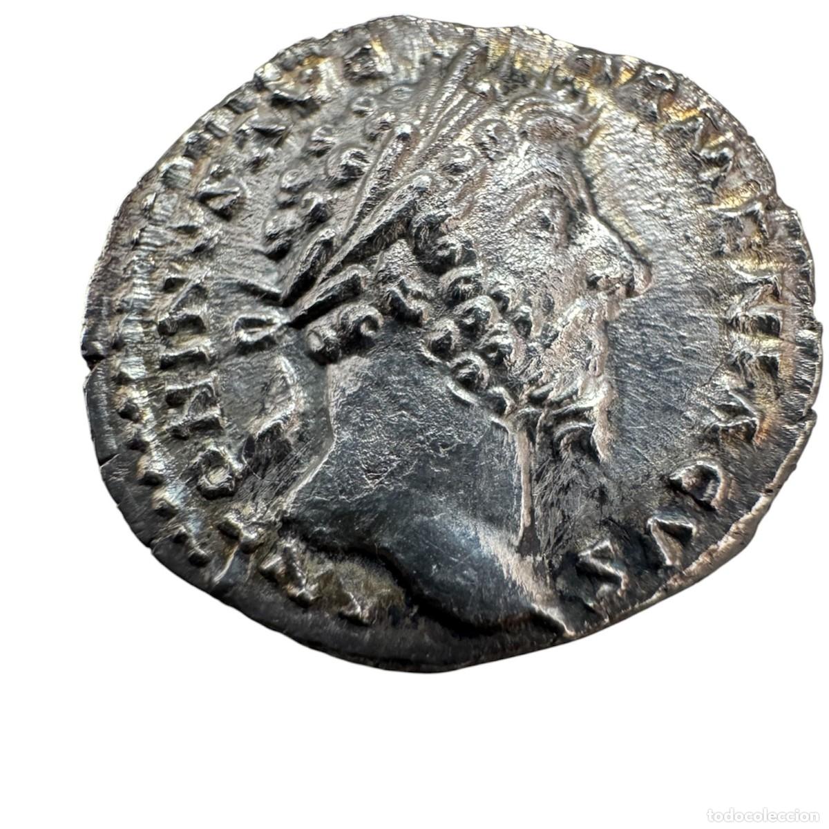 Monedas Imperio romano: Marco Aurelio. Denario 3,2 gr Rev/TRP XIX IMP II COS III.