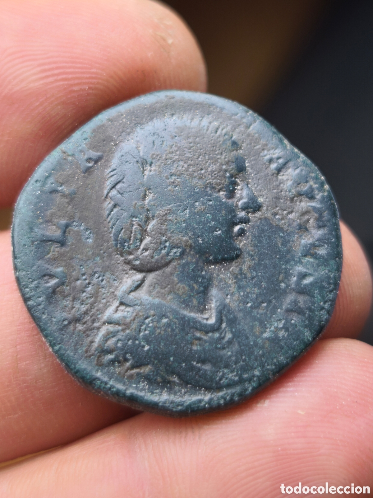 Monedas Imperio romano: JULIA DOMNA (193-217) Sestercio MATER DEUM Cibeles