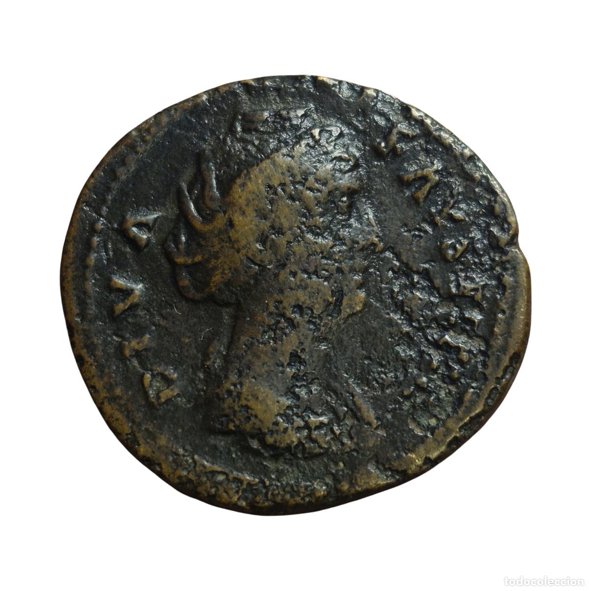 Monedas Imperio romano: NT/ SESTERCIO FAUSTINA I R/ AUGUSTA (A1795)