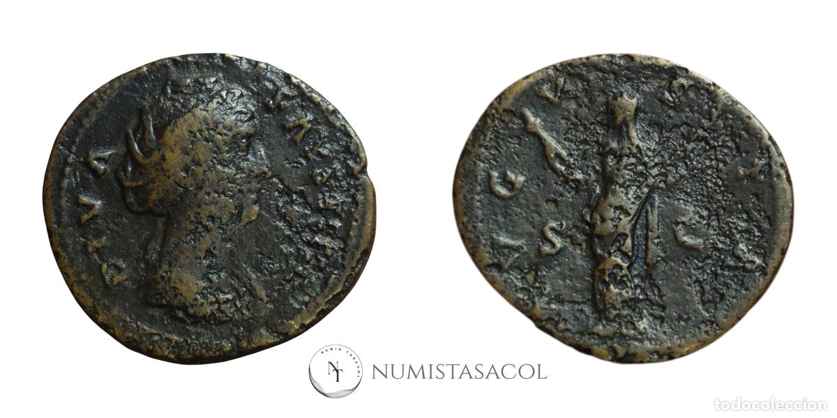 Monedas Imperio romano: NT/ SESTERCIO FAUSTINA I R/ AUGUSTA (A1795) - Foto 3