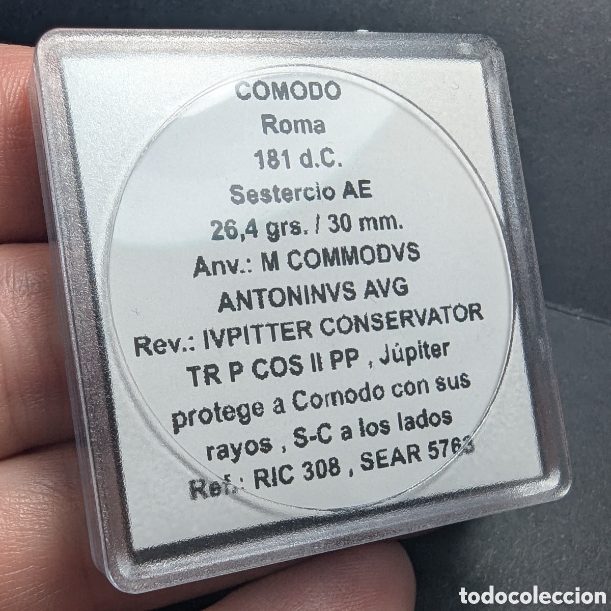 Monedas Imperio romano: Sestercio Comodo 181 d.C. &rdquo;Ivppiter Conservatori&rdquo; - Foto 10