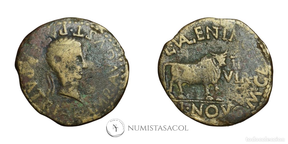 Monedas Imperio romano: NT/ AS AUGUSTO CALAGURRIS (A1800) - Foto 3