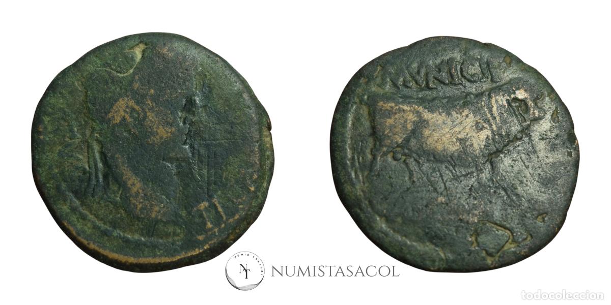 Monedas Imperio romano: NT/ AS TIBERIO CASCANTUM (A1804) - Foto 3