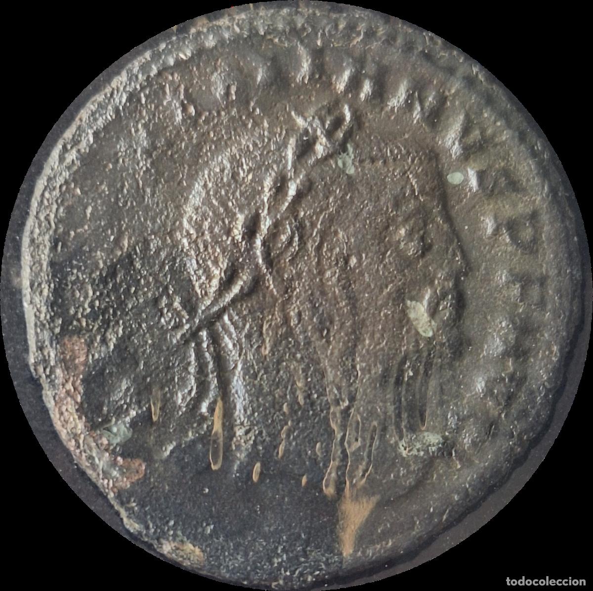 Moedas Imp&eacute;rio Romano: Roma. Maximino II Daza. 308-313. Follis. kyzikos