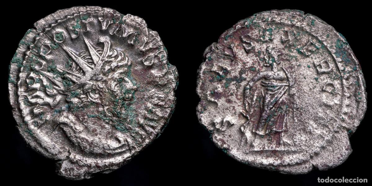 Monedas Imperio romano: Postumus Antoninianus - SALVS EXERCITI, Cologne - 22 mm / 3,27 gr.