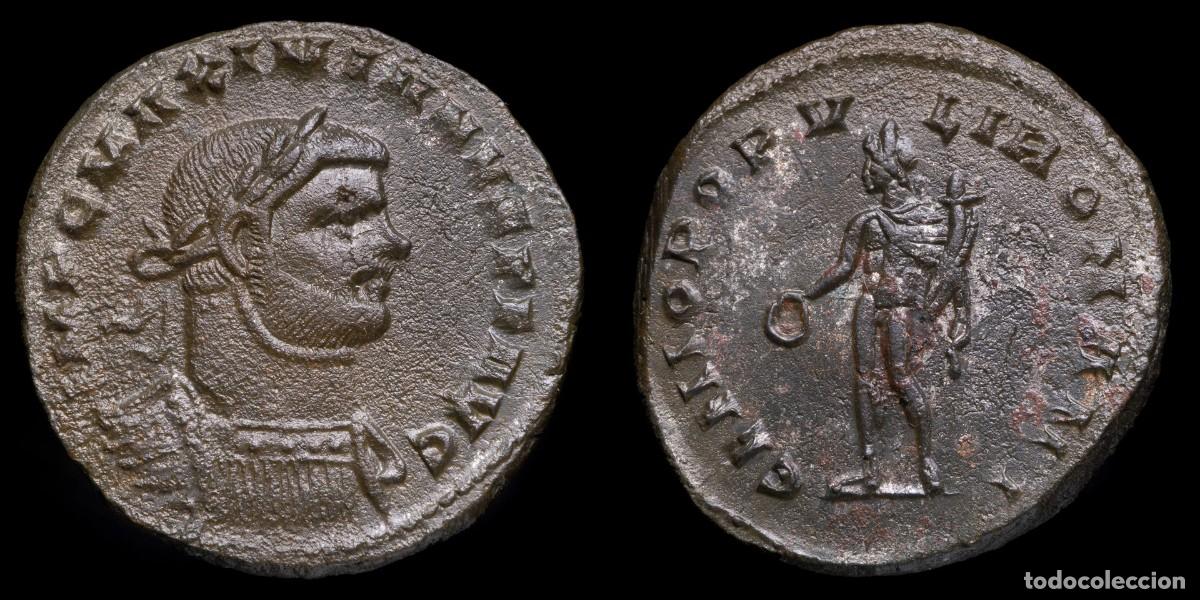 Monedas Imperio romano: Maximianus Herculius Follis - GENIO POPVLI ROMANI - 27 mm / 9,30 gr.