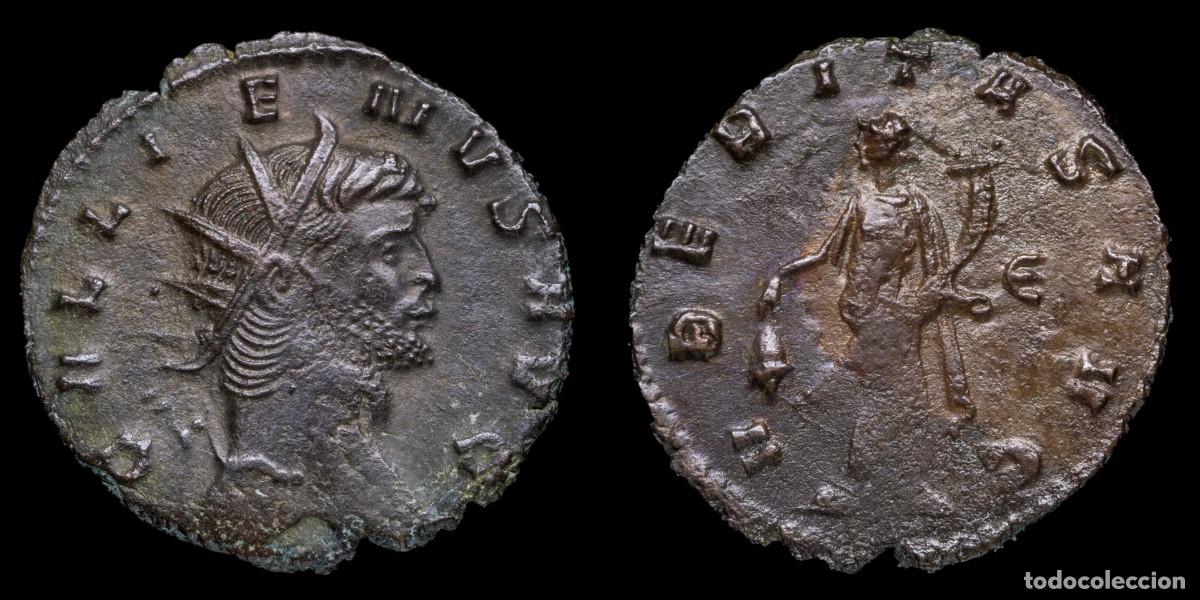Monedas Imperio romano: Gallienus Antoninianus - VBERITAS AVG, Rome - 19 mm / 2,24 gr.
