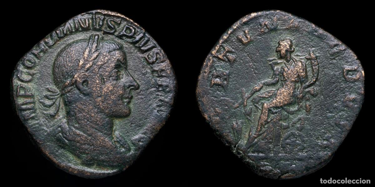 Monedas Imperio romano: Gordian III Sestertius - FORTVNA REDVX - 30 mm / 17,29 gr.