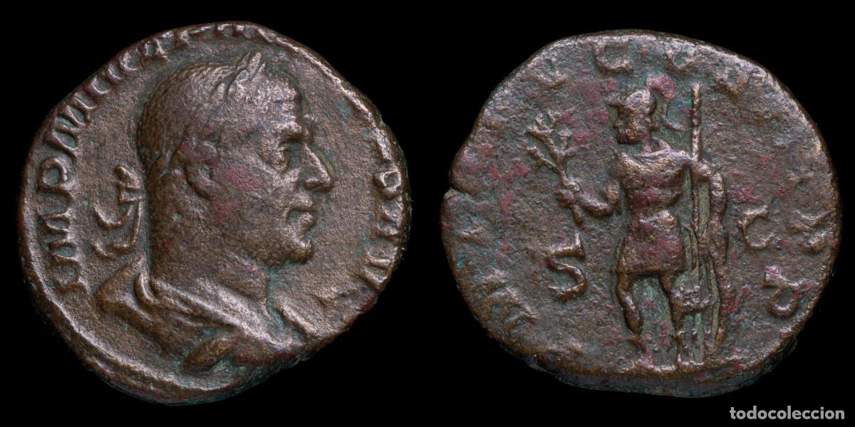 Monedas Imperio romano: Philip I Sestertius - P M TR P V COS III PP SC - 27 mm / 16,27 gr.
