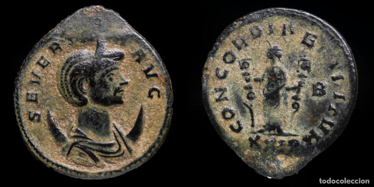 Monedas Imperio romano: Severina Antoninianus - CONCORDIAE MILITVM, Siscia - 11 mm / 4,23 gr.