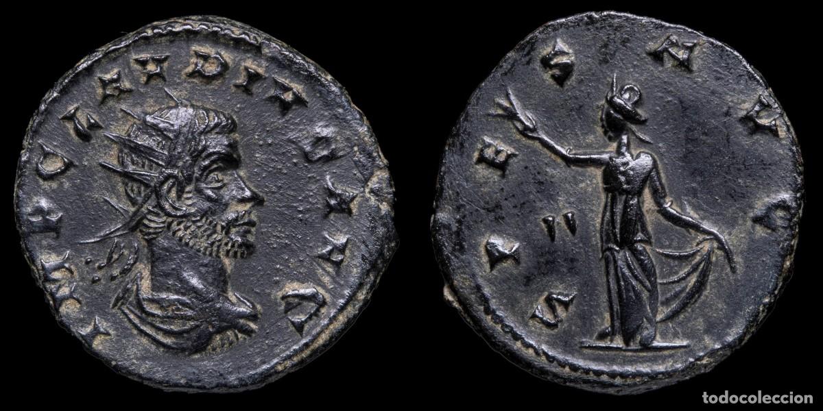 Monedas Imperio romano: Claudius II Antoninianus - SPES AVG, Siscia - 19 mm / 3,21 gr.IMP CLAVDIVS AVG Radiate, draped and c
