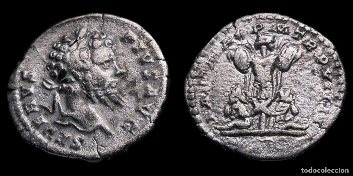 Monedas Imperio romano: Septimius Severus Denarius - PART MAX P M TR P VIIII - 19 mm / 3,22 gr.
