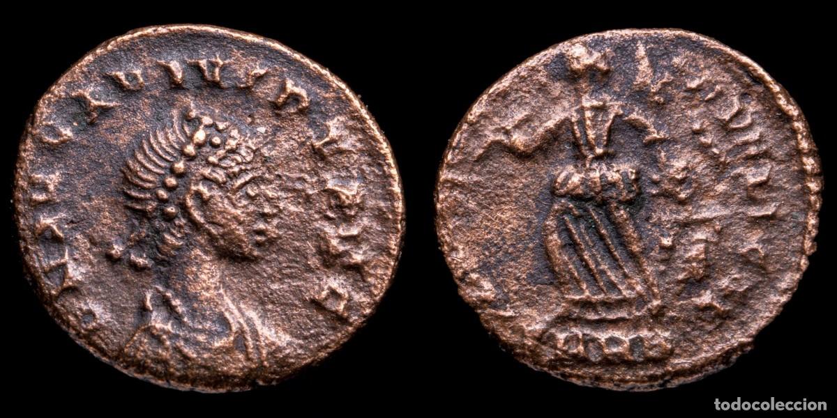 Monedas Imperio romano: Arcadius - SALVS REIPVBLICAE, Cyzicus - 13 mm / 1,07 gr.