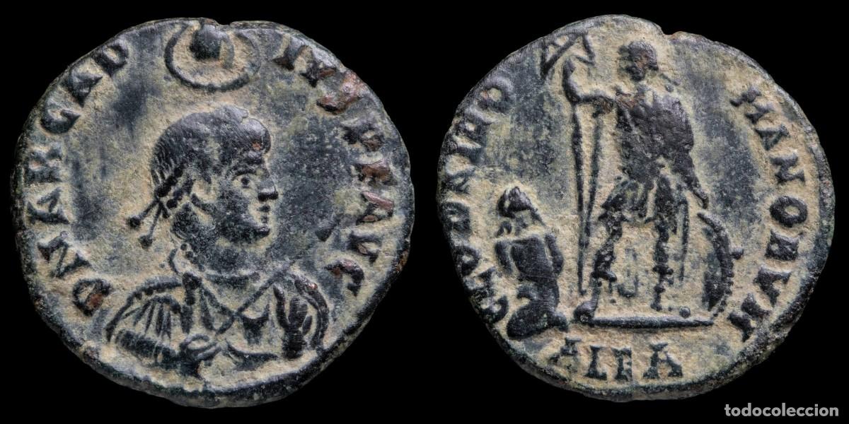Monedas Imperio romano: Arcadius Follis - GLORIA ROMANORVM, Alexandria - 22 mm / 4,35 gr.