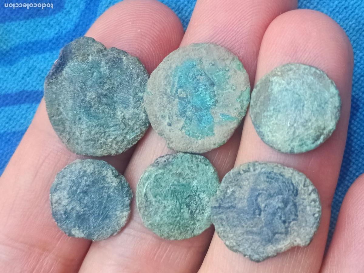 Monedas Imperio romano: Lote de 6 monedas romanas - Foto 1