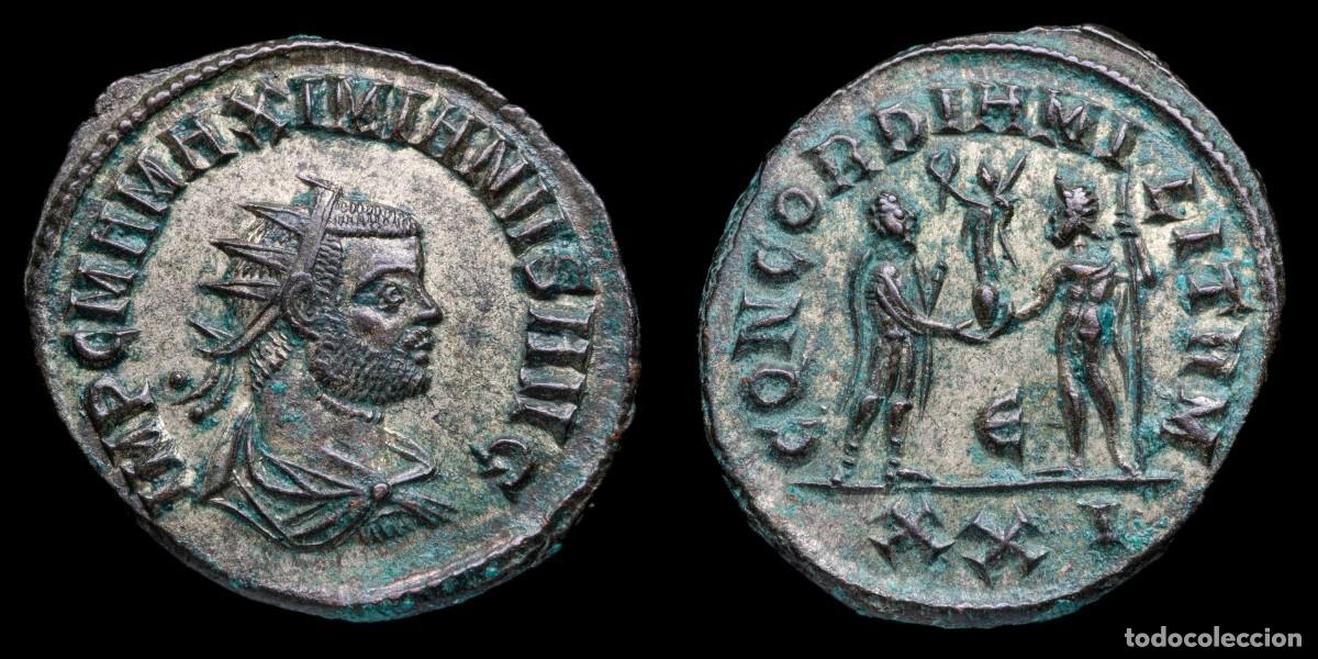 Monedas Imperio romano: Maximianus Antoninianus - CONCORDIA MILITVM, Cyzicus - 23 mm / 4,36 gr.