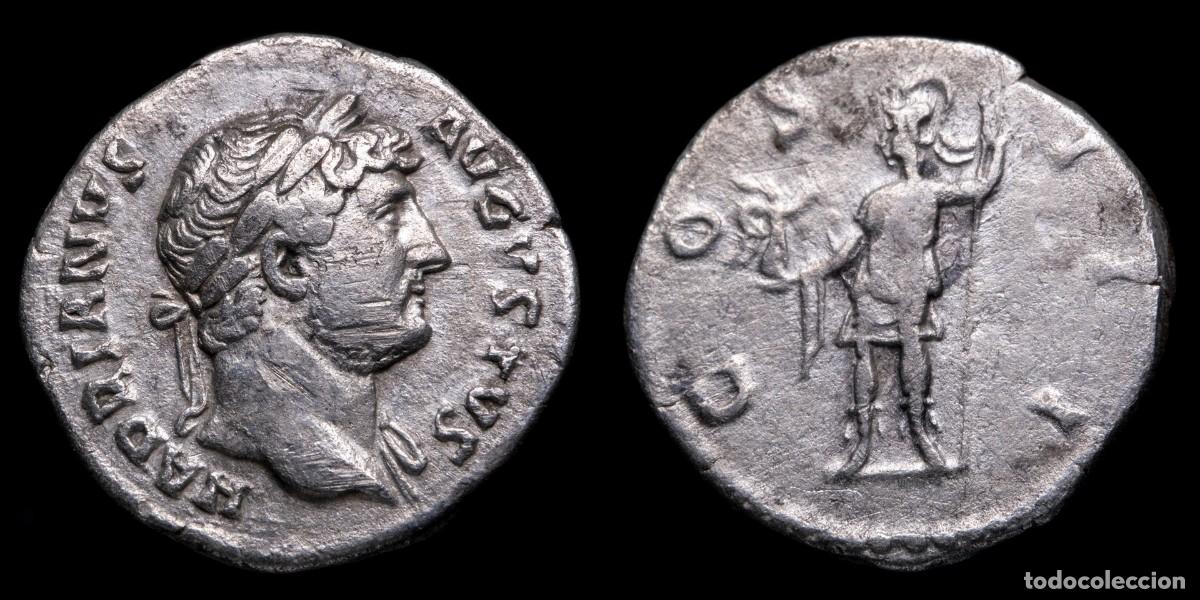 Monedas Imperio romano: Hadrian Denarius - COS III - 18 mm / 3,14 gr.