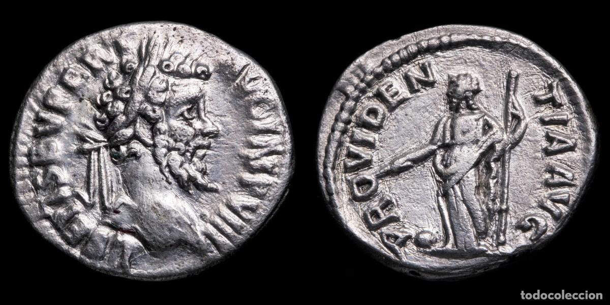 Monedas Imperio romano: Septimius Severus Denarius - PROVIDENTIA AVG - 18 mm / 3,05 gr.
