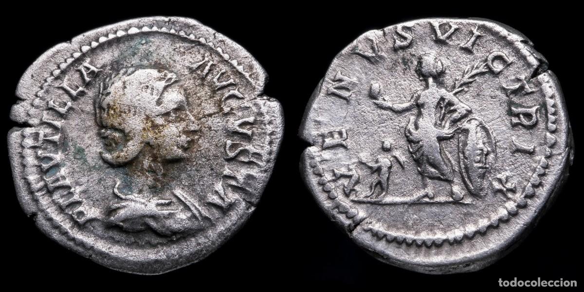 Monedas Imperio romano: Plautilla Denarius - VENVS VICTRIX - 20 mm / 3,16 gr.