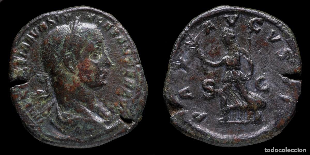 Monedas Imperio romano: Severus Alexander Sestertius - P M TR P VI COS II PP SC - 32 mm / 20,40 gr.