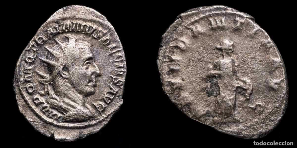 Monedas Imperio romano: Trajan Decius Antoninianus - ABVNDANTIA AVG - 24 mm / 4,28 gr.