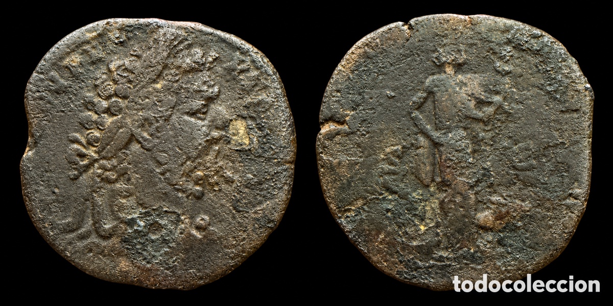 M&uuml;nzen R&ouml;misches Reich: Sestercio. Imperio romano Antonino Pio (138-161 d.C.)