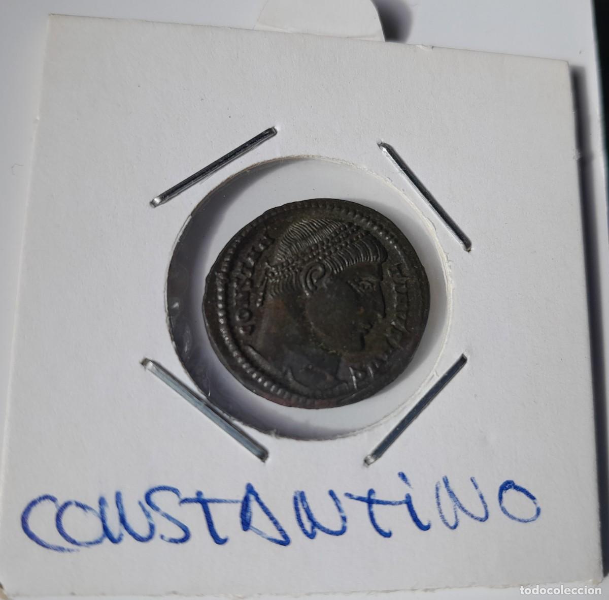Monedas Imperio romano: FOLLIS CONSTANTINO 306-337 DC . PUERTA DE CAMPAMENTO