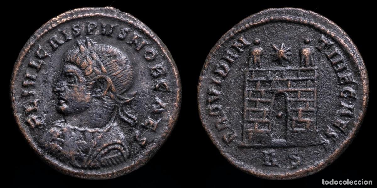 Monedas Imperio romano: Crispus Follis - PROVIDENTIAE CAESS - 19 mm / 3,05 gr.