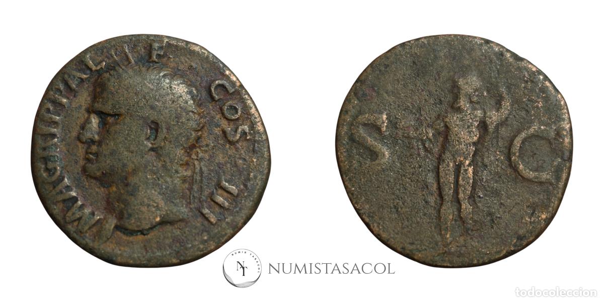 Monedas Imperio romano: NT/ AS AGRIPA REV. NEPTUNO (A1805) - Foto 3