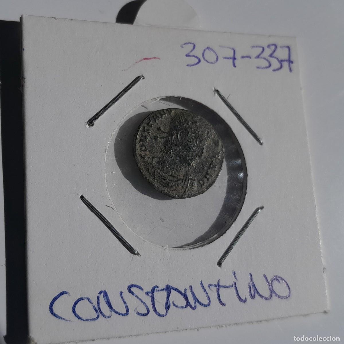 Monedas Imperio romano: CONSTANTINO 306-337 DC . GLORIA EXERCITUS - Foto 1