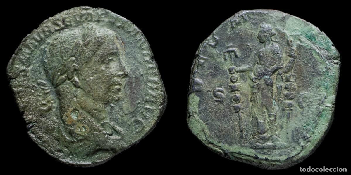 Monedas Imperio romano: Severus Alexander Sestertius - FIDES MILITVM SC - 28 mm / 20,29 gr.