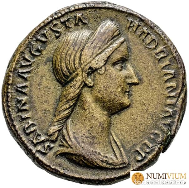 Monedas Imperio romano: Sabina. Sestercio. 136-138 d.C. Roma. MBC+