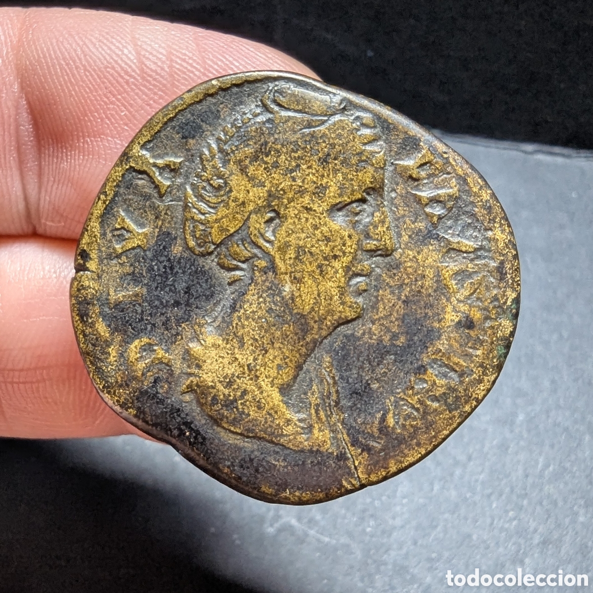 Monedas Imperio romano: Sestercio Faustina I La Mayor 141 d.C. Roma - Foto 1