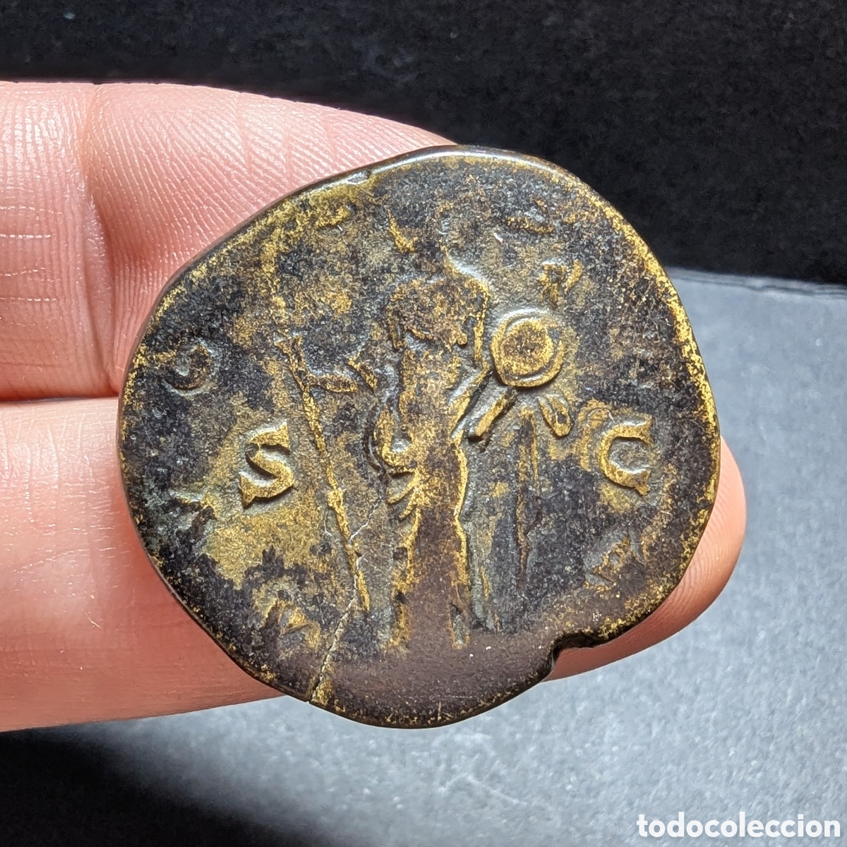 Monedas Imperio romano: Sestercio Faustina I La Mayor 141 d.C. Roma - Foto 2