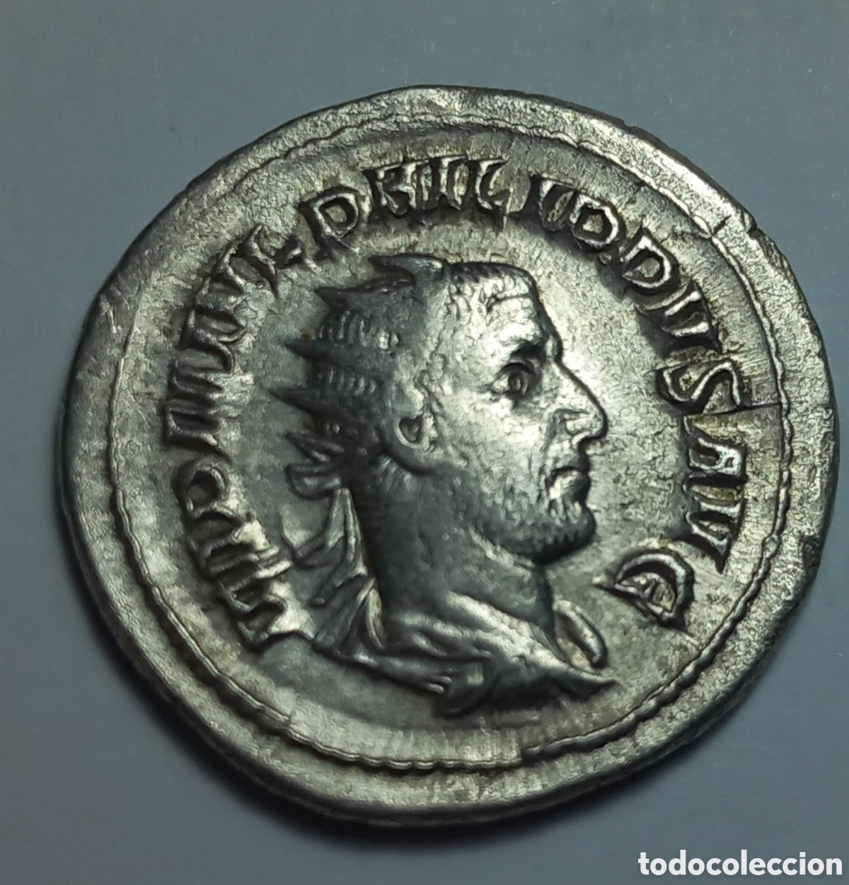 Roman Empire Coins: FELIPUS I EL &Aacute;RABE Philip I, AD 244-249. AR, Antoninianus. 4.33 g 23.22 mm. Rome.