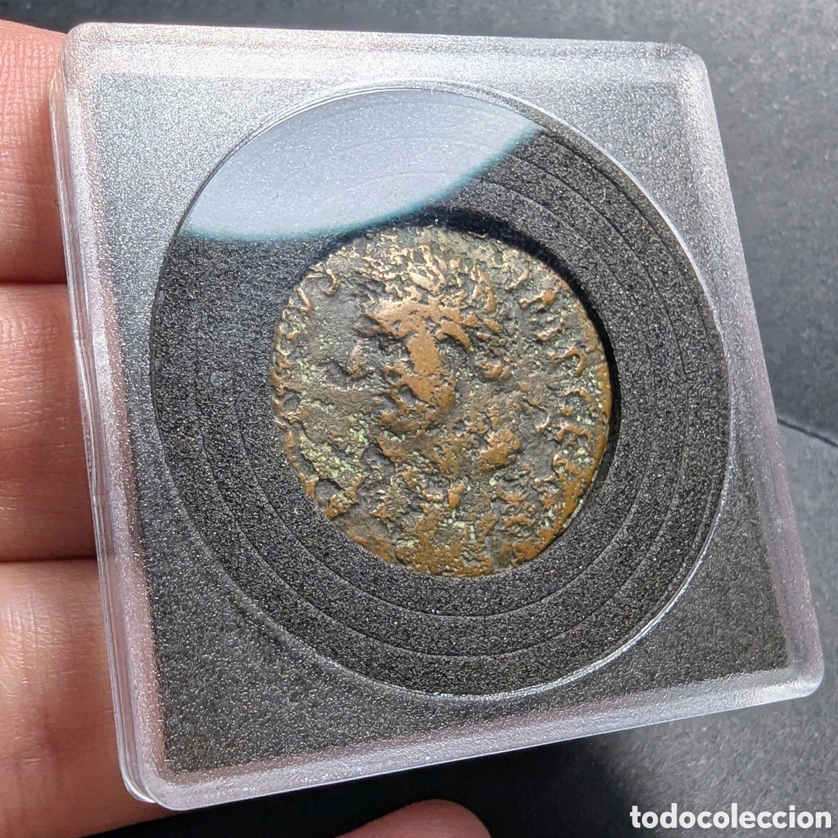 Monedas Imperio romano: As Vitelio 69 d.C. Tarraco &rdquo;Consensvs Exercitvm&rdquo; - Foto 5