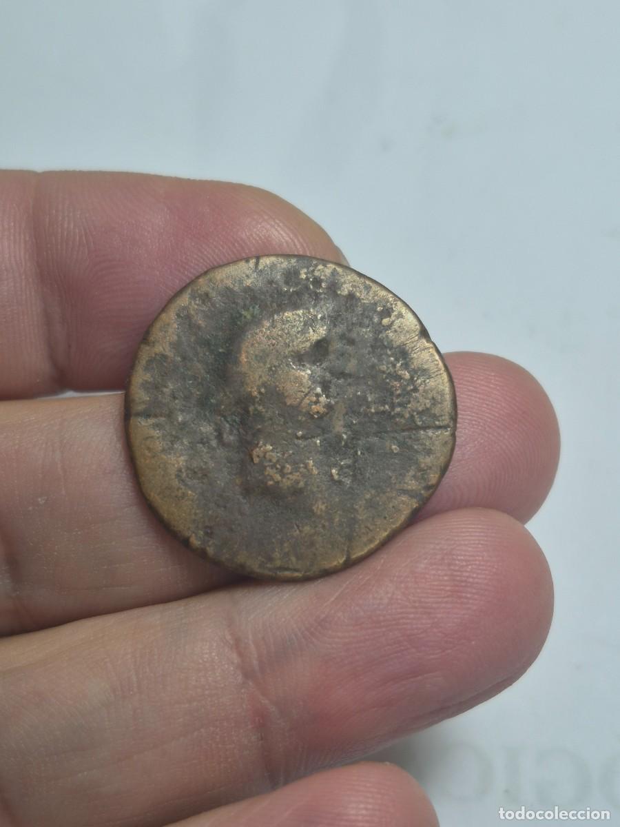 Monedas Imperio romano: NT/ AS IBERORROMANO CALIGULA Y CESONIA CARTAGONOVA MUY ESCASA 8,74 GRS (A1831)