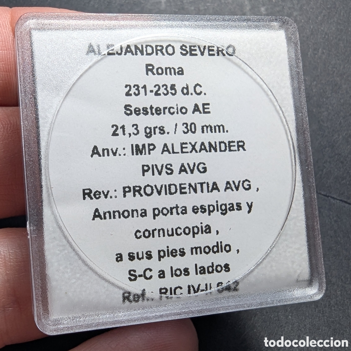 Monedas Imperio romano: Sestercio Alejandro Severo 231-235 d.C. &rdquo;Providentia&rdquo; - Foto 7