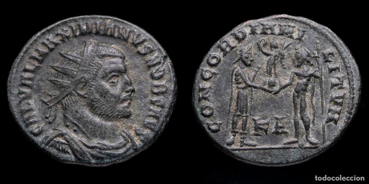 Monedas Imperio romano: Maximianus Antoninianus - CONCORDIA MILITVM, Cyzicus - 20 mm / 3,23 gr.
