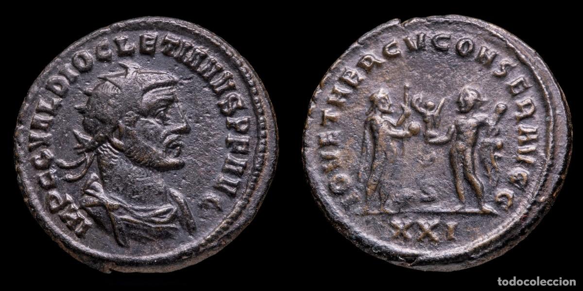 Monedas Imperio romano: Diocletian Antoninianus - IOVI CONSERVATORI AVG, Antiochia - 22 mm / 4,79 gr.