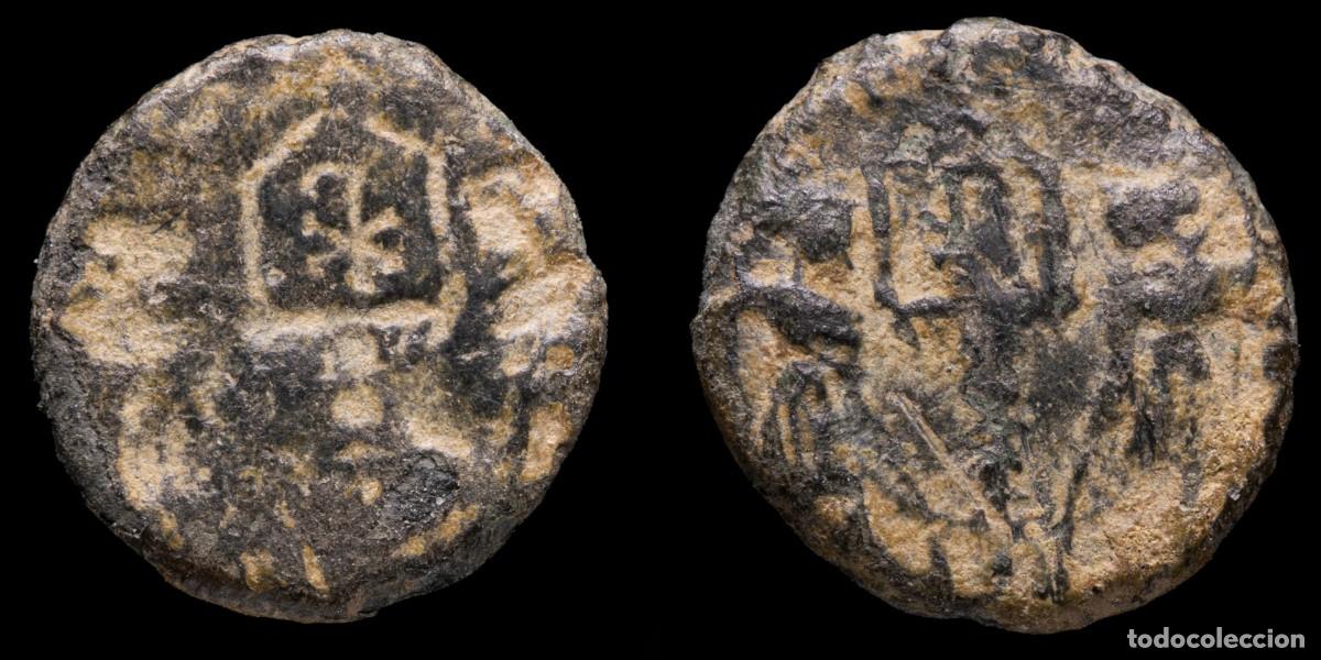 Monedas Imperio romano: Delmatius? Nummus Brockage - GLORIA EXERCITVS - 13 mm / 1,27 gr.