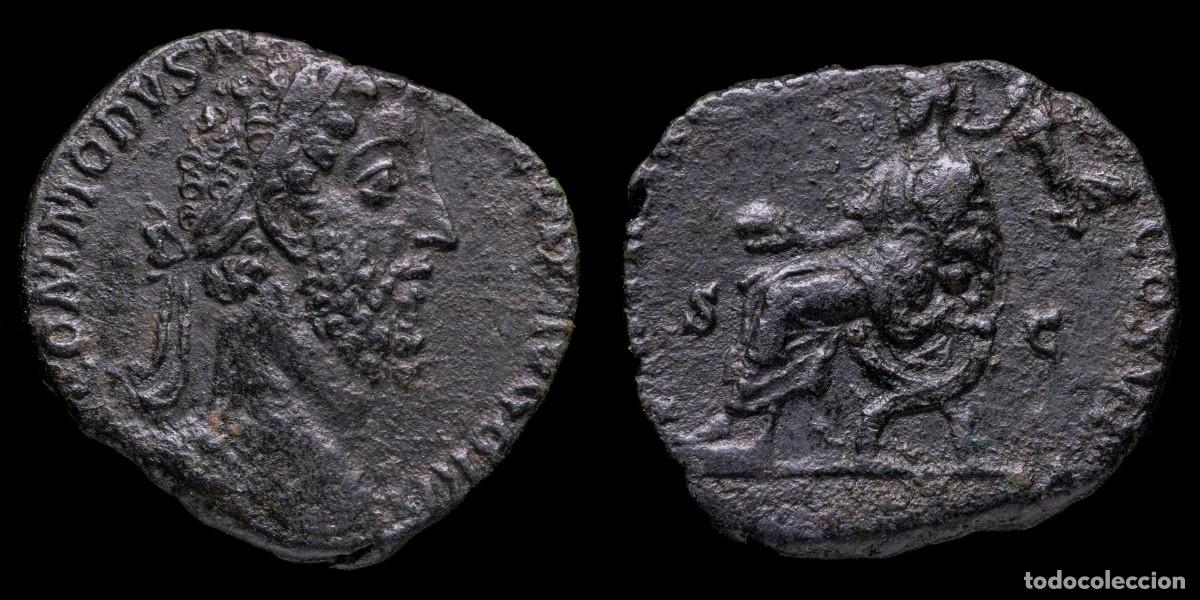 Monedas Imperio romano: Commodus Sestertius - PM TR P XI IMP VII-COS V PP - 27 mm / 14,64 gr.