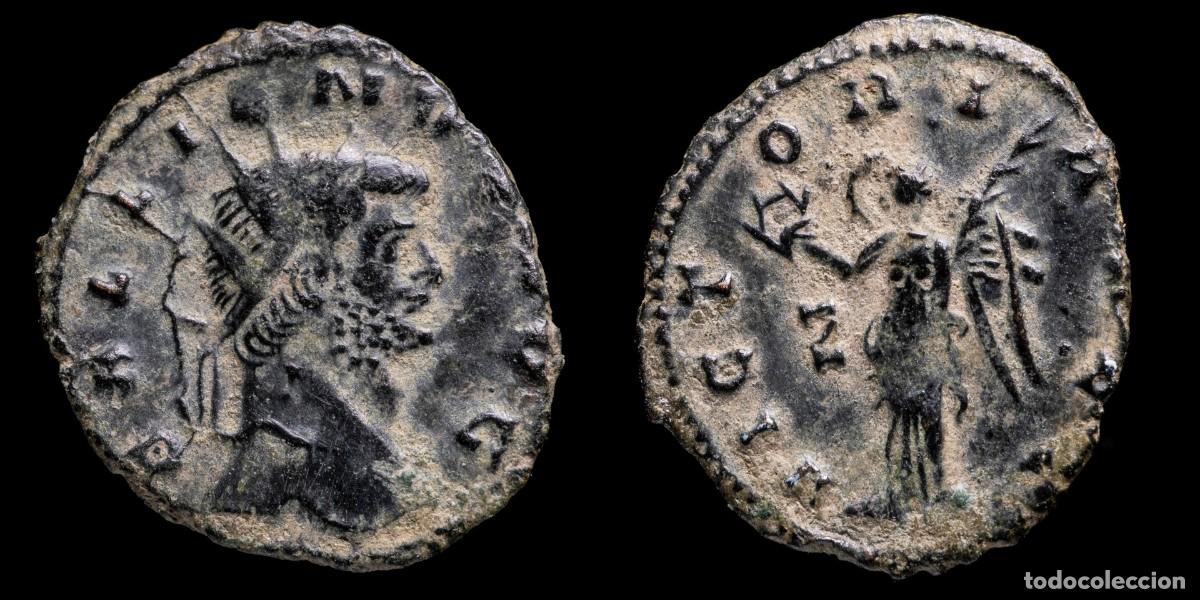 M&uuml;nzen R&ouml;misches Reich: Gallienus Antoninianus - VICTORIA AET, Rome - 21 mm / 2,40 gr.