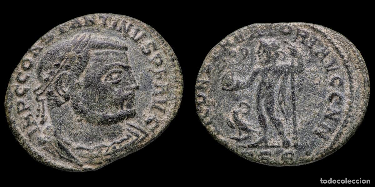 M&uuml;nzen R&ouml;misches Reich: Constantine I Follis - IOVI CONSERVATORI AVGG NN, Thessalonic - 24 mm / 3,37 gr.