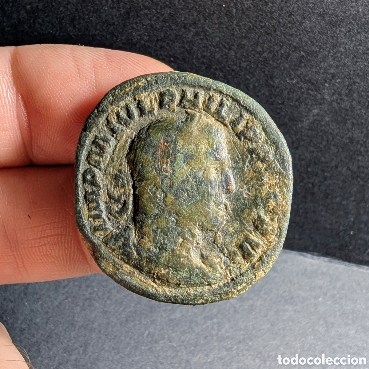 Moedas Imp&eacute;rio Romano: Sestercio Filipo I 245 d.C. Roma
