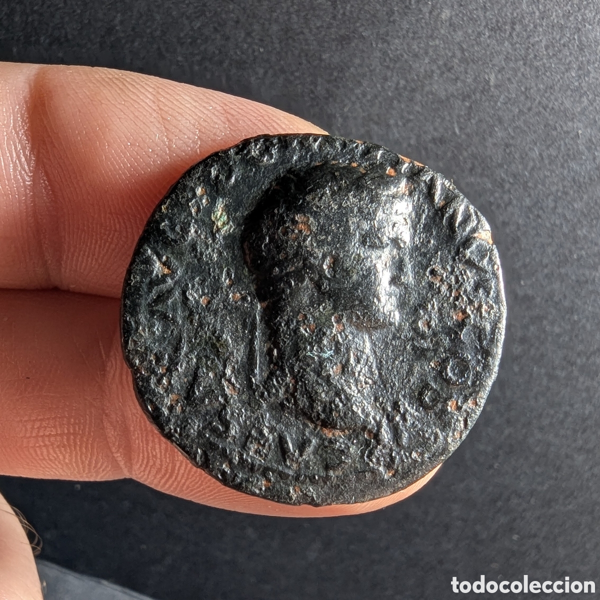 M&uuml;nzen R&ouml;misches Reich: As Domiciano &rdquo;busto joven&rdquo; 73-74 d.C. ( Vespasiano )