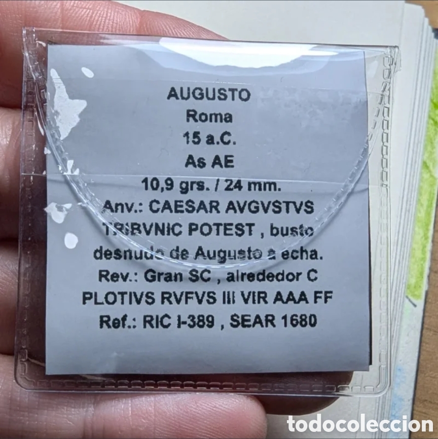 Monedas Imperio romano: As Augusto 15 a.C. &rdquo; C Plotius Rufus &rdquo; - Foto 9